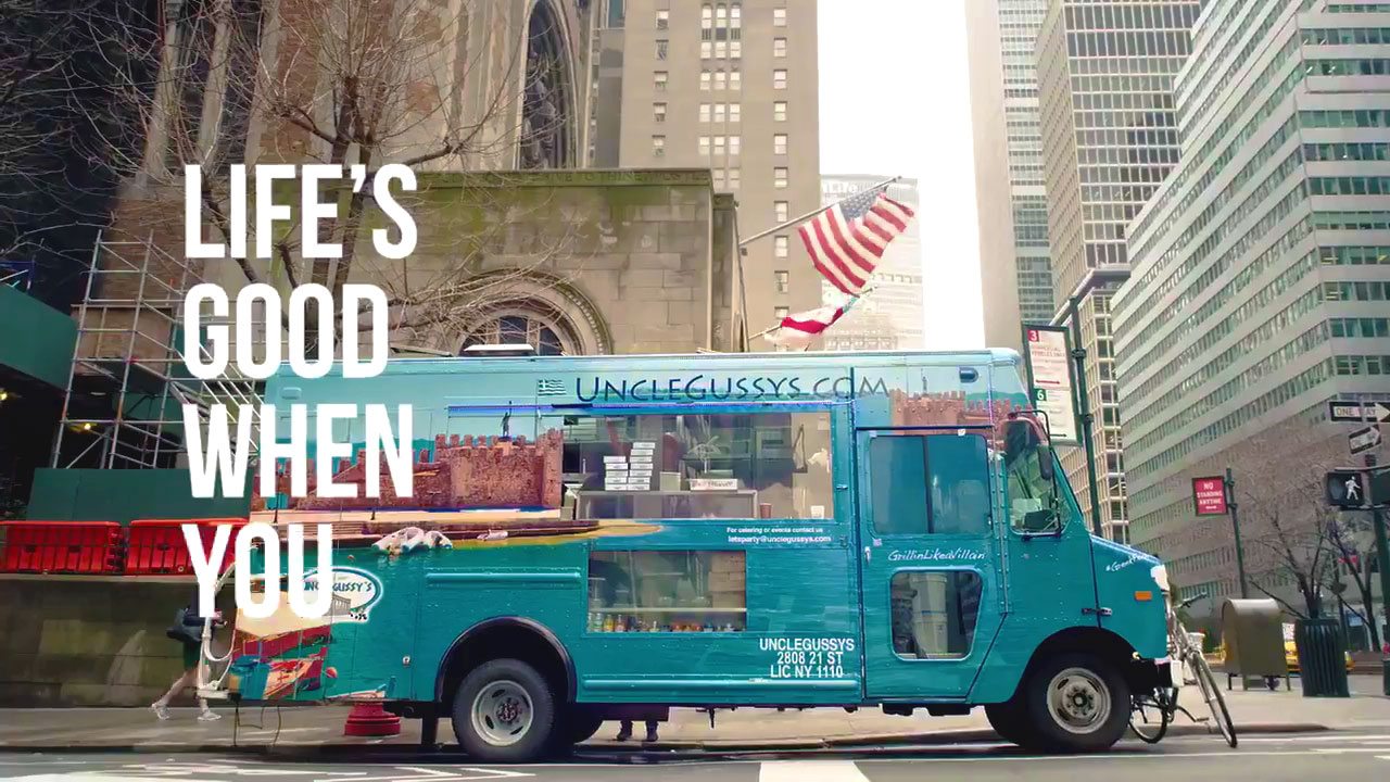 Uncle Gussy's Food Truck in LG Ad Uncle Gussy's Food Truck New York in LG Ad